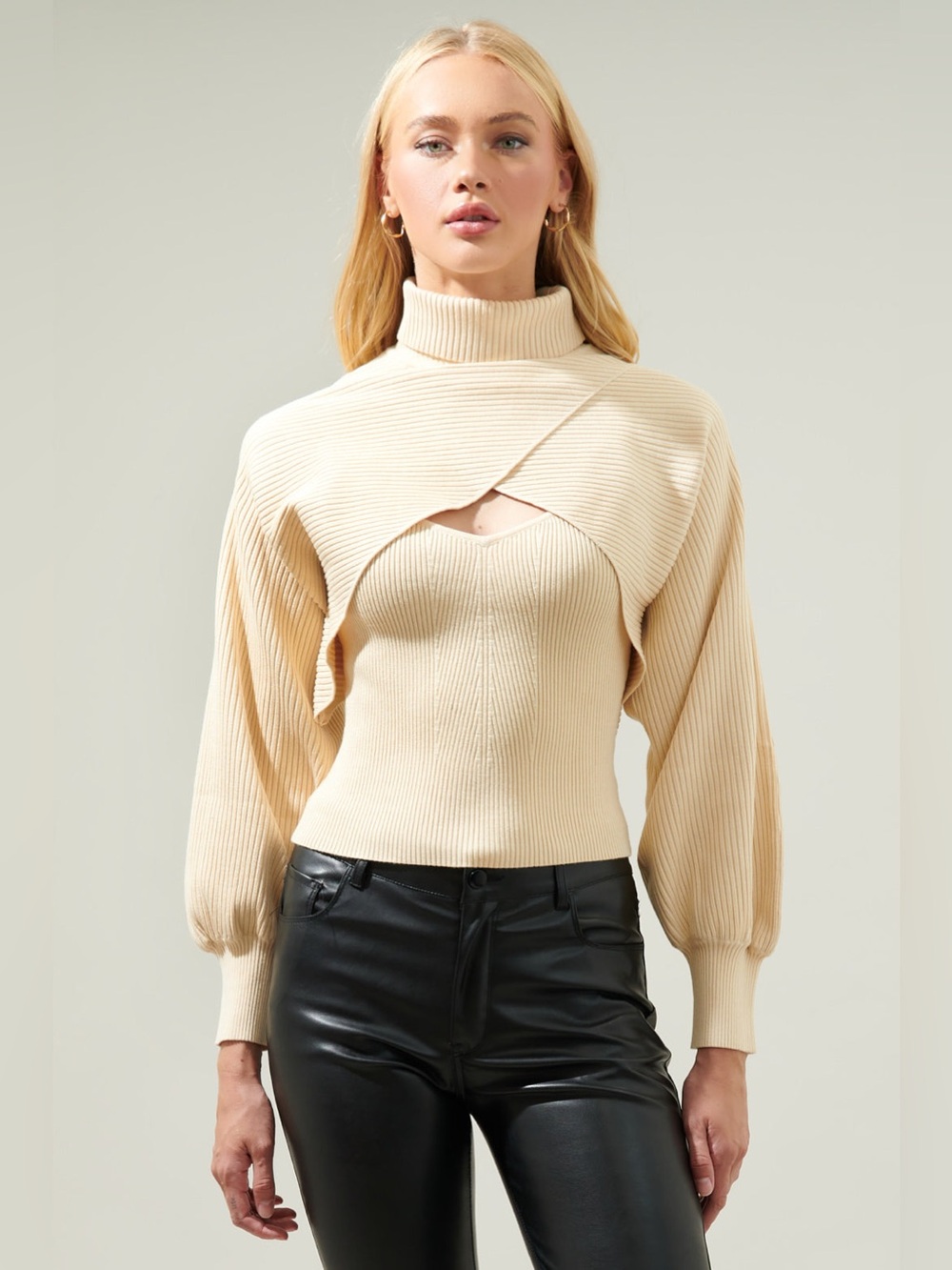 Sugarlips Ribbed Knit Sweater Set | Size Small | NWT